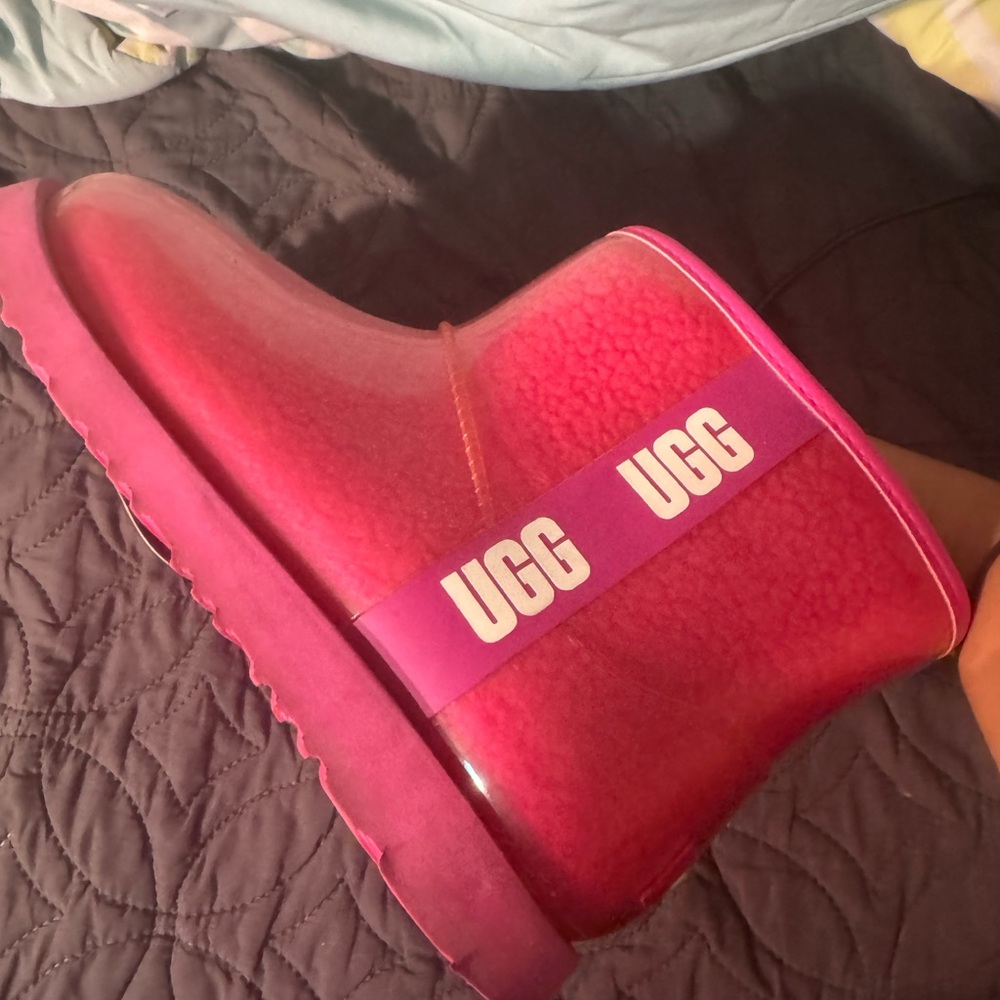 UGG Fuchsia Rain Boots